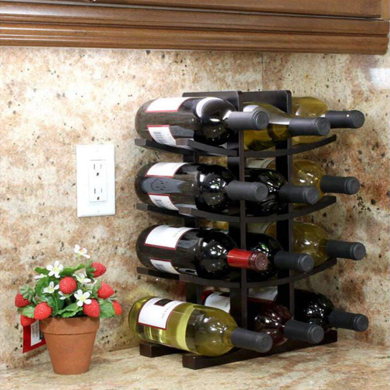 wooden wine rack decoration