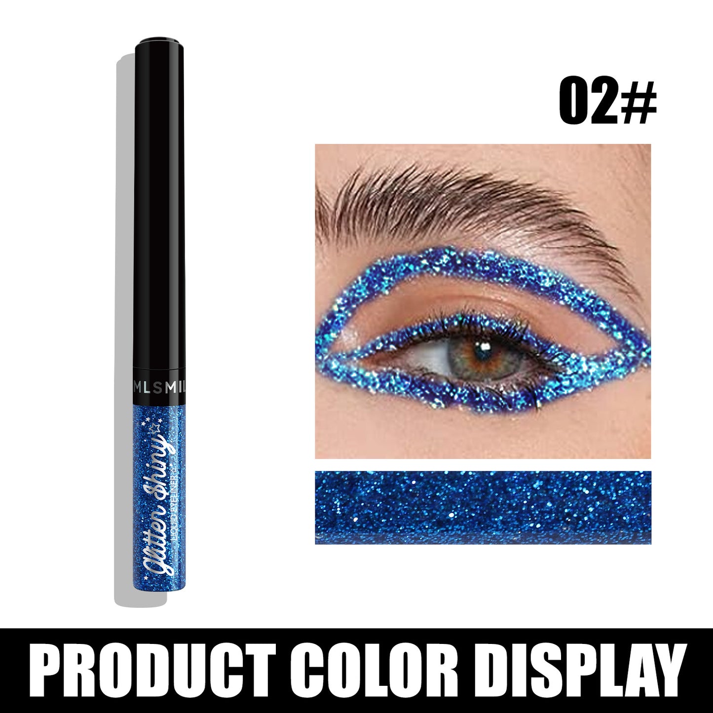 Quick Drying 12 Color Eyeliner Liquid