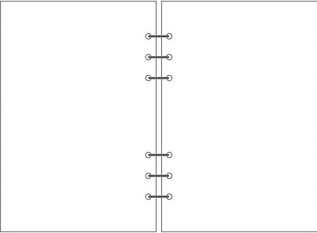 6-hole notebook loose-leaf lined