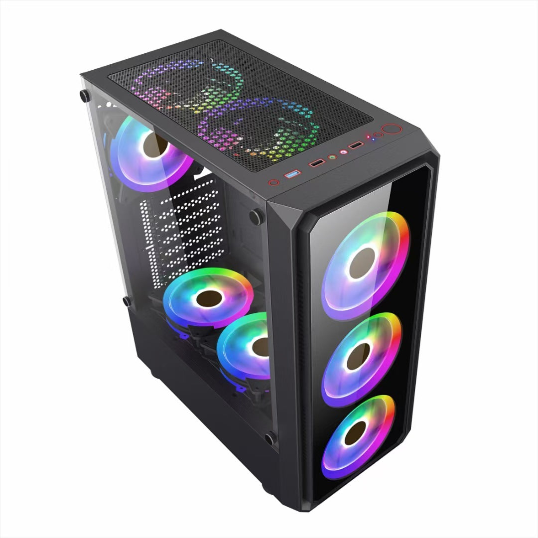 Double-sided tempered glass desktop computer main case