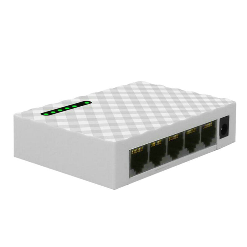 Gigabit Home Switching Ethernet Network Hub with 5 Ports Distributor