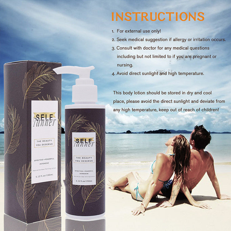 Sun-free Black Lotion Natural Bronze Body Lotion