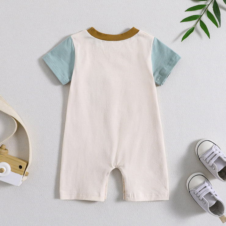 Sommer Baby Overall Dreidimensionale Farbabstimmung