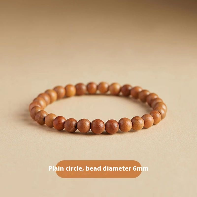 Natural Peach Wood New Chinese Meditation Bracelet