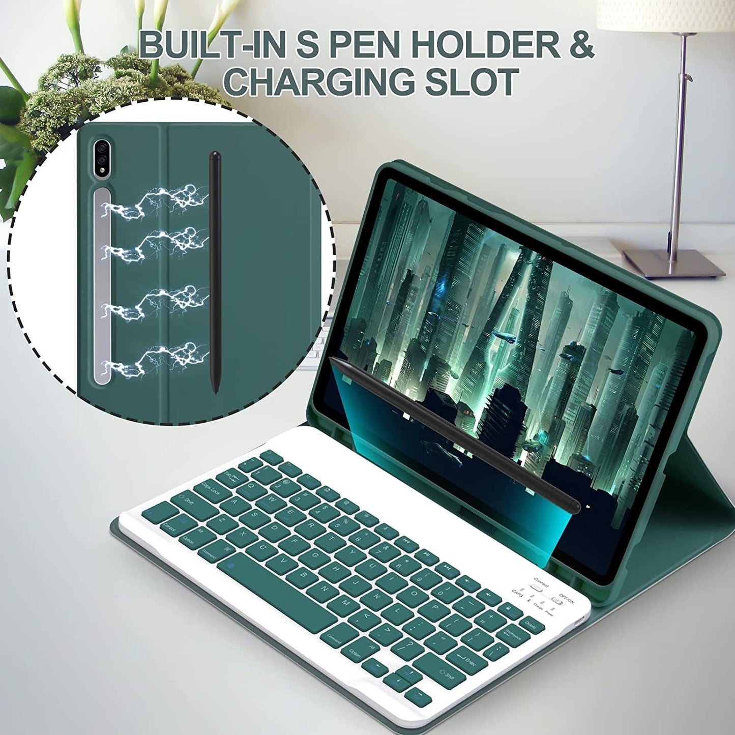 Bluetooth Keyboard Mouse Leather Case Protective Shell