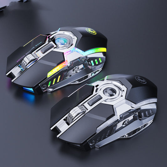 7-Button 2.4G RGB Horse Racing Wireless Gaming Mouse