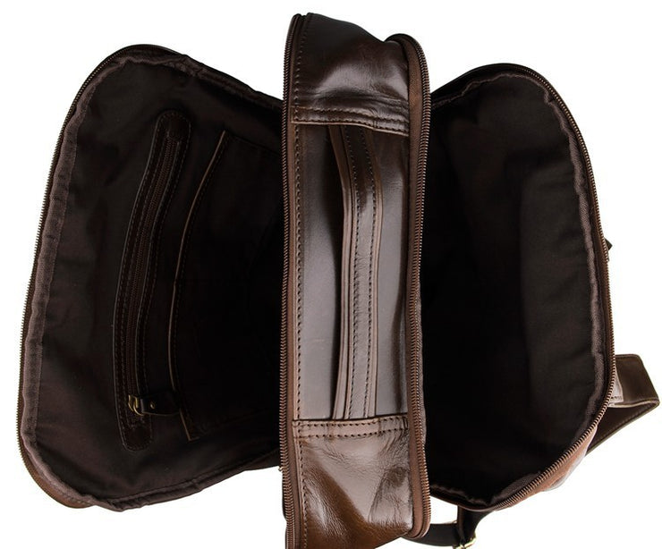 Top Leder Computer Rucksack