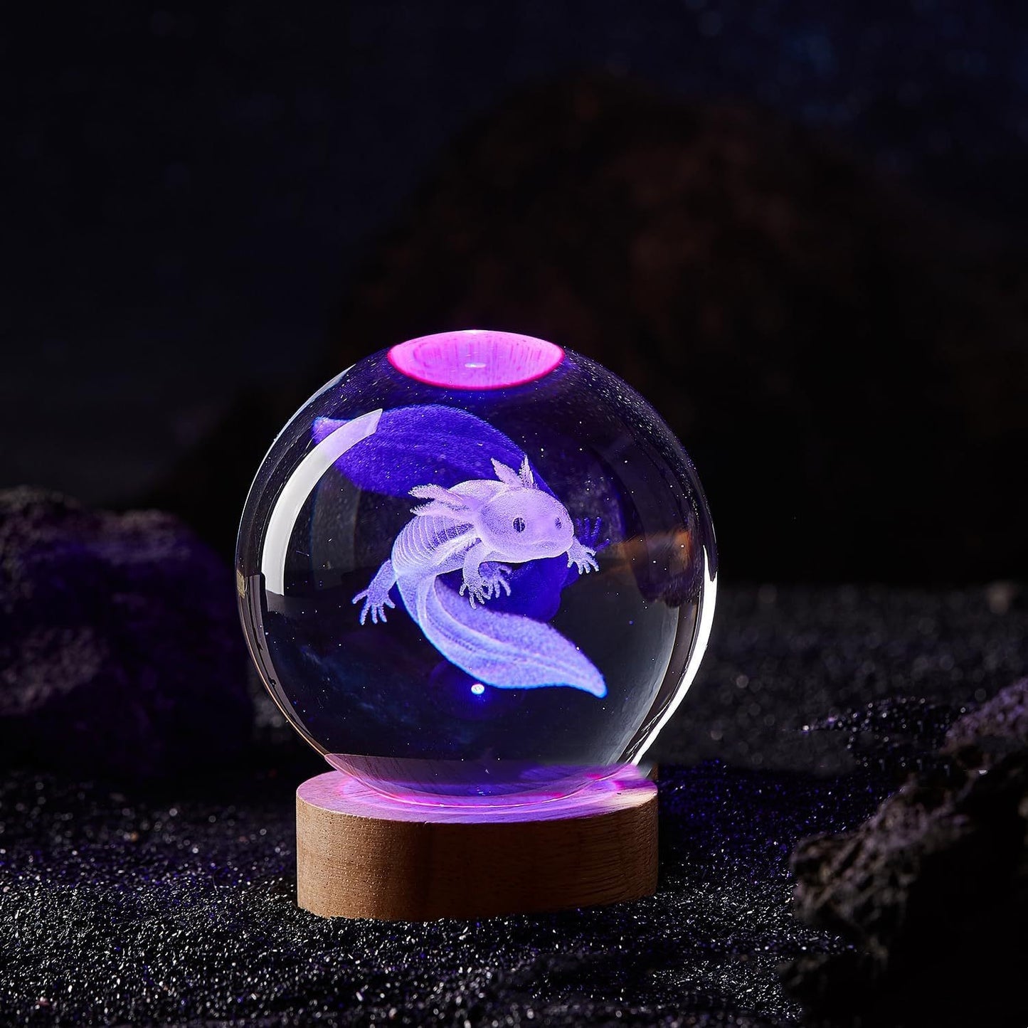 Luminous 3d Solar System Crystal Ball Desktop