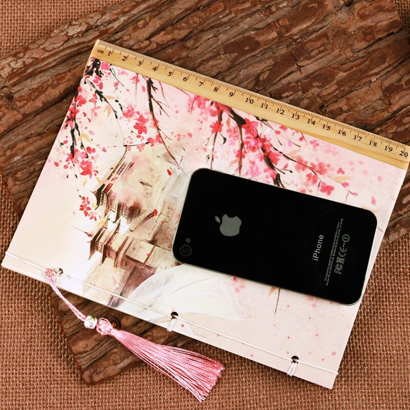 Watercolor Retro Chinese Style Line-bound Book 