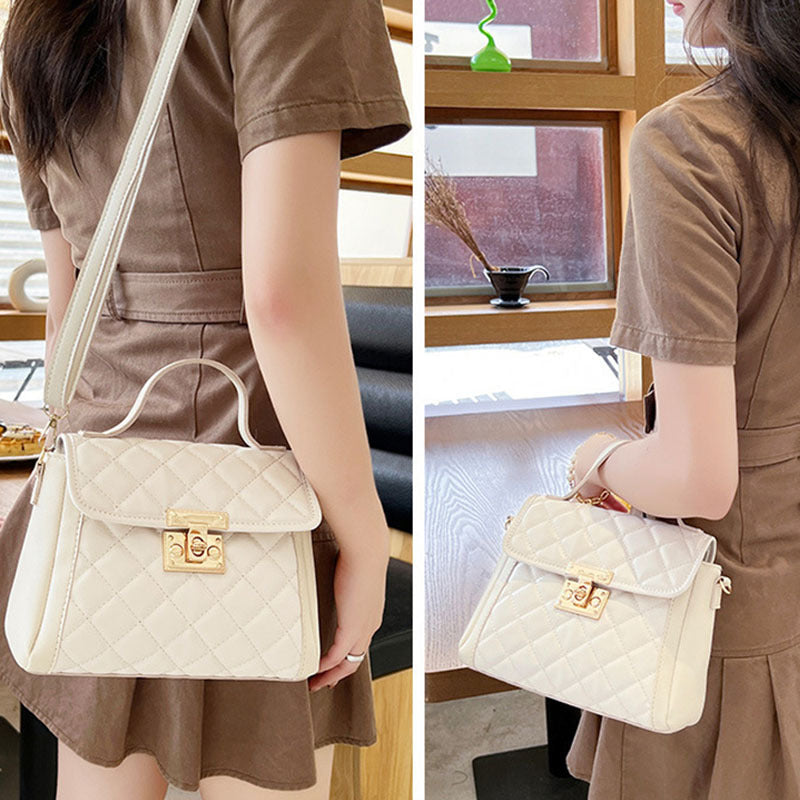 Women Rhombus Crossbody Shoulder Bag Fashion PU Handbag