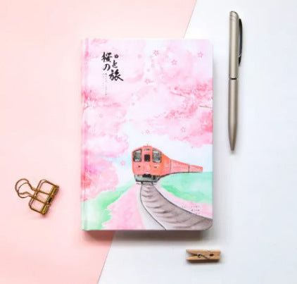 Muco Notebook Sakura Flower Pattern Hardcover