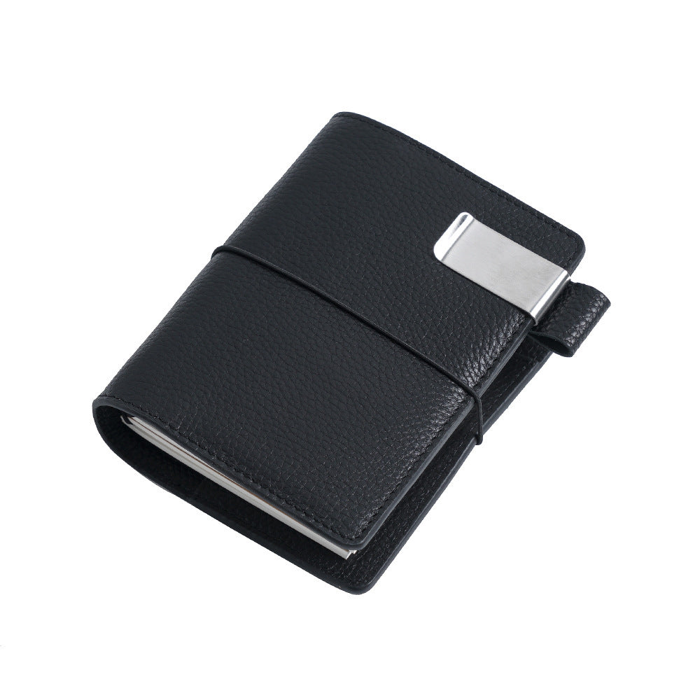 Leather Travel Notebook Card Holder Multi-function Notepad With Freebies