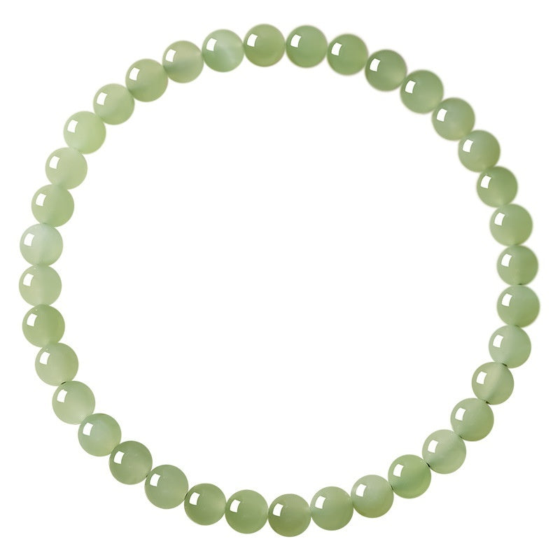 ICE Clear Water Scattered Beads Natural Xinjiang Jade Bracelet