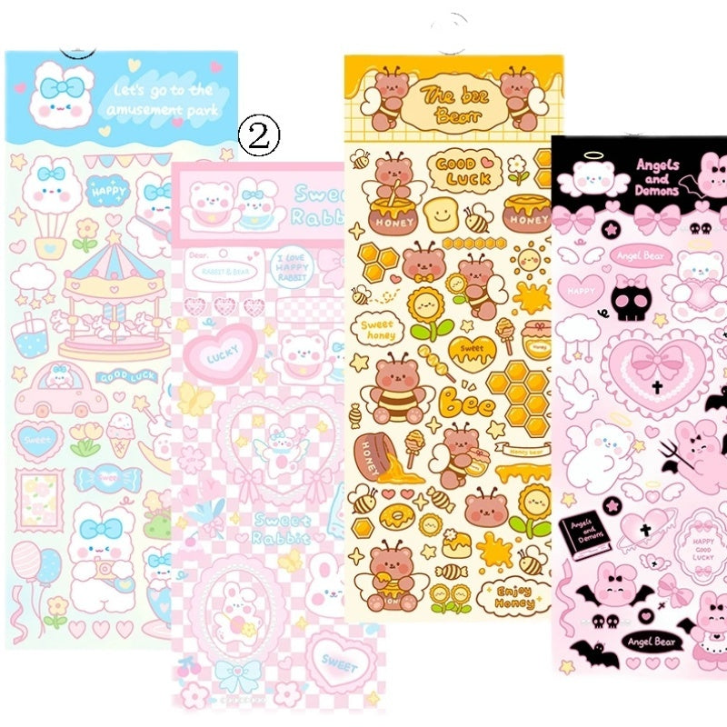 Agenda Notebook PVC Waterproof Cute Stickers For Decoration