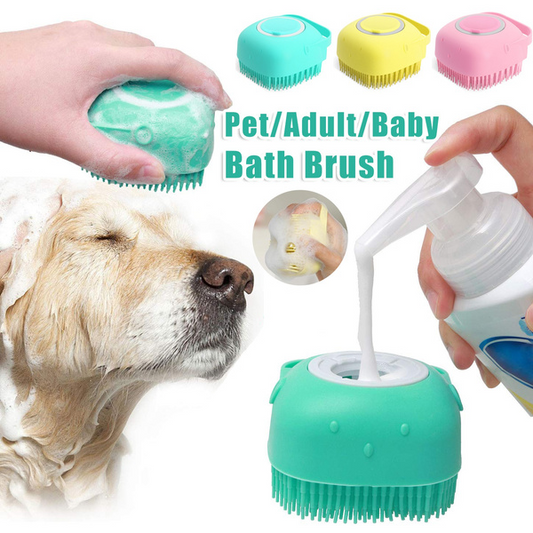 Silicone Bath Massage Gloves for Dogs, Can Clean Shampoo