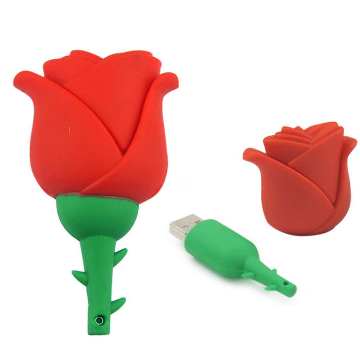 Cartoon Anime Rose Form USB Flash Speicher