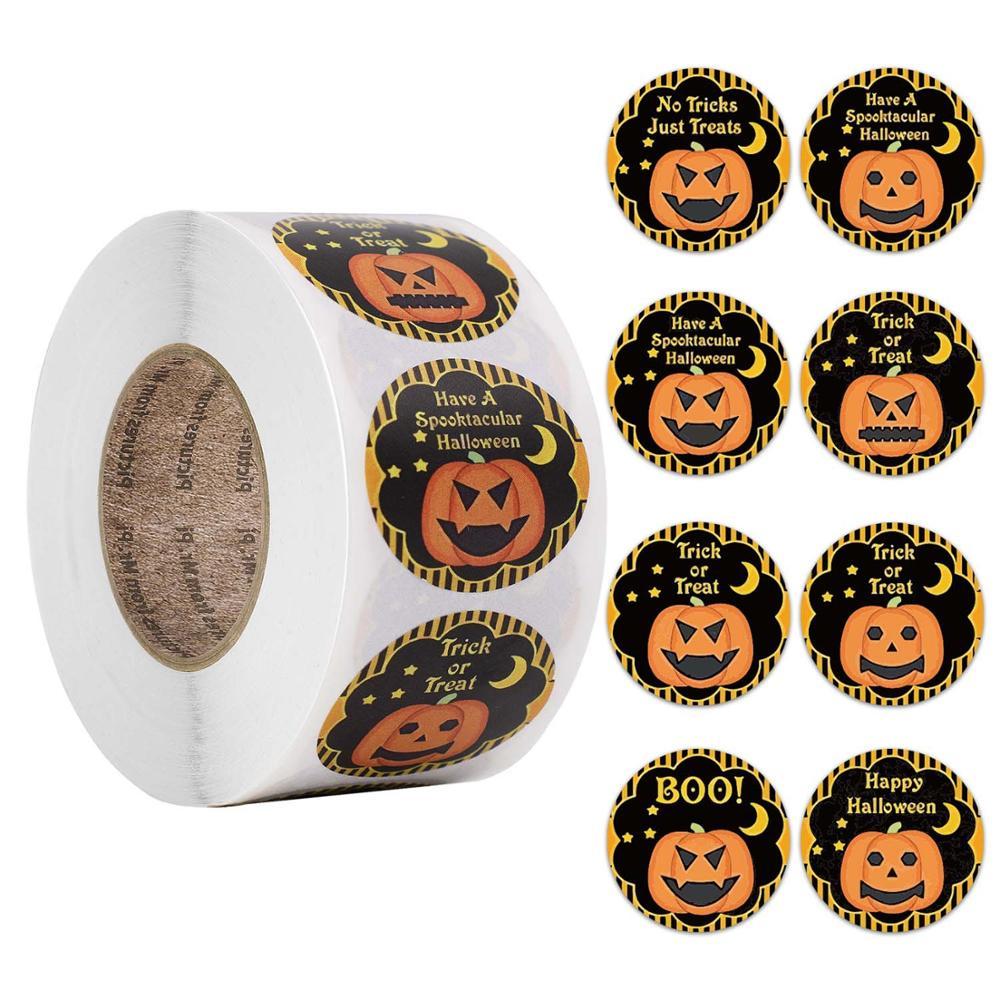 Amazon Explosive Halloween Pumpkin Pattern Candy Gift Envelope Sticker