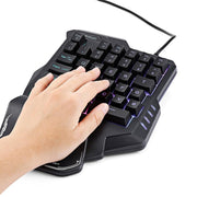 Einhand Mechanische Gaming Tastatur RGB