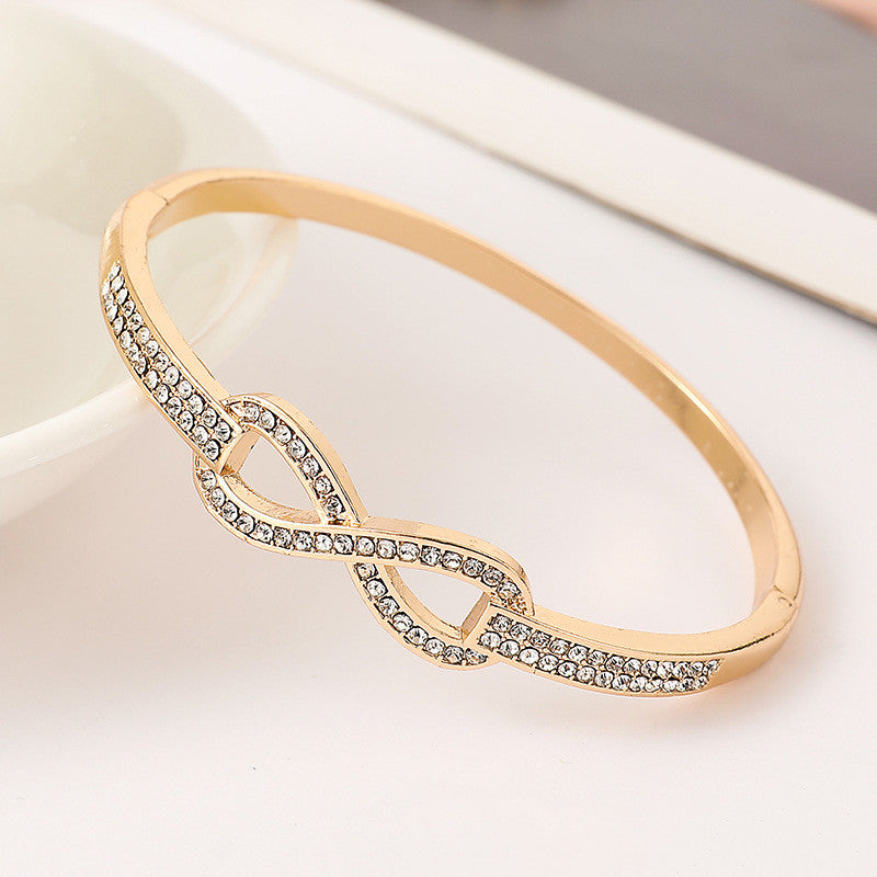 Bracelet Gang Drill Diamond Gold Plated