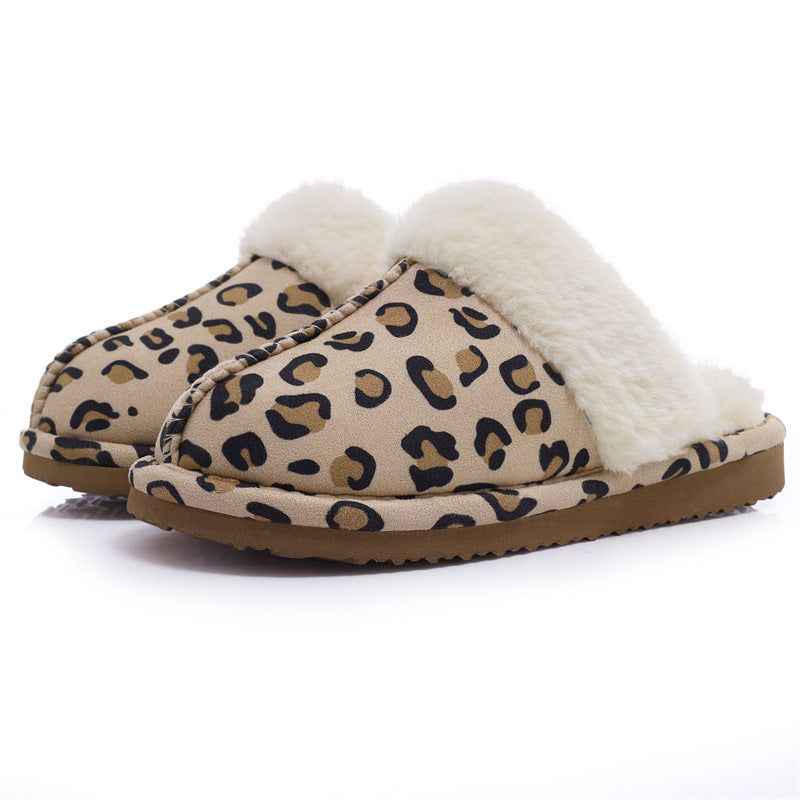 Warm home platform non-slip plush slippers