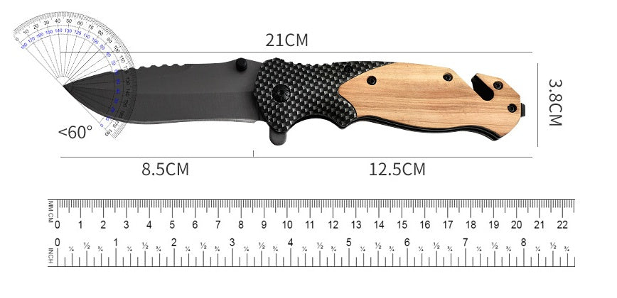 Outdoor Moonlight Foldable High Hardness Sharp Camping Multifunction Knife