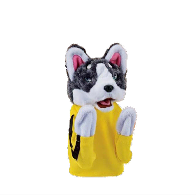 Plush Animal Boxing Dog Interactive Hand Puppet Gloves