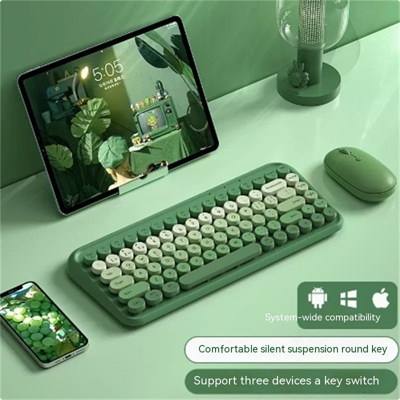 Drei-Modus Bluetooth Tastatur und Maus Set Wireless Brain Laptop