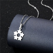 Geometric Necklace Simple Hollow Stainless Steel Cutting