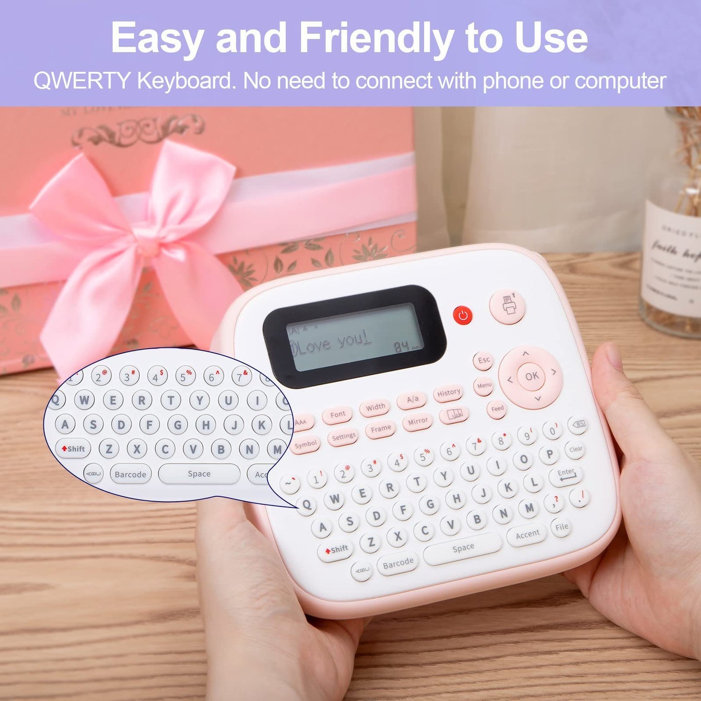 Mini Portable Label Printer Ink-free Bluetooth