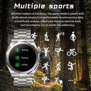 Smart Watch IP69 wasserdicht GPS-Track Outdoor Sports Drei Riemen Edelstahl