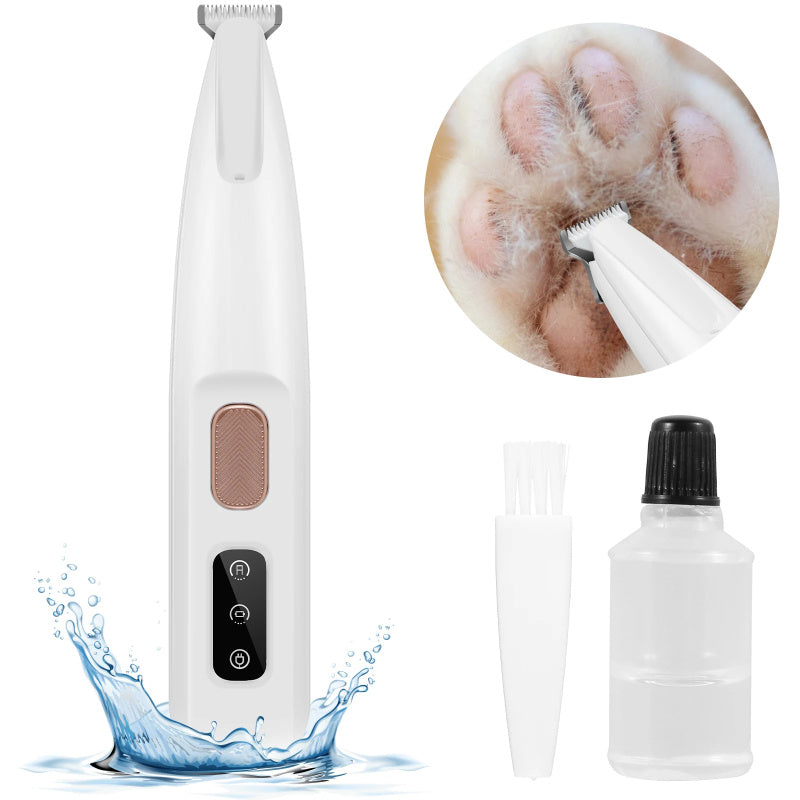 Pet Hair Clipper with LED LED Light, Fully Waterproof Pet Hair Clipper with LED Display, Dog Grooming Clipper