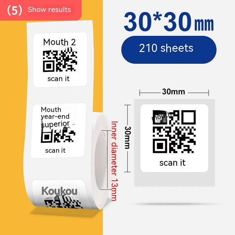 Four-proof Thermosensitive Paper Label Printing Paper Adhesive Sticker