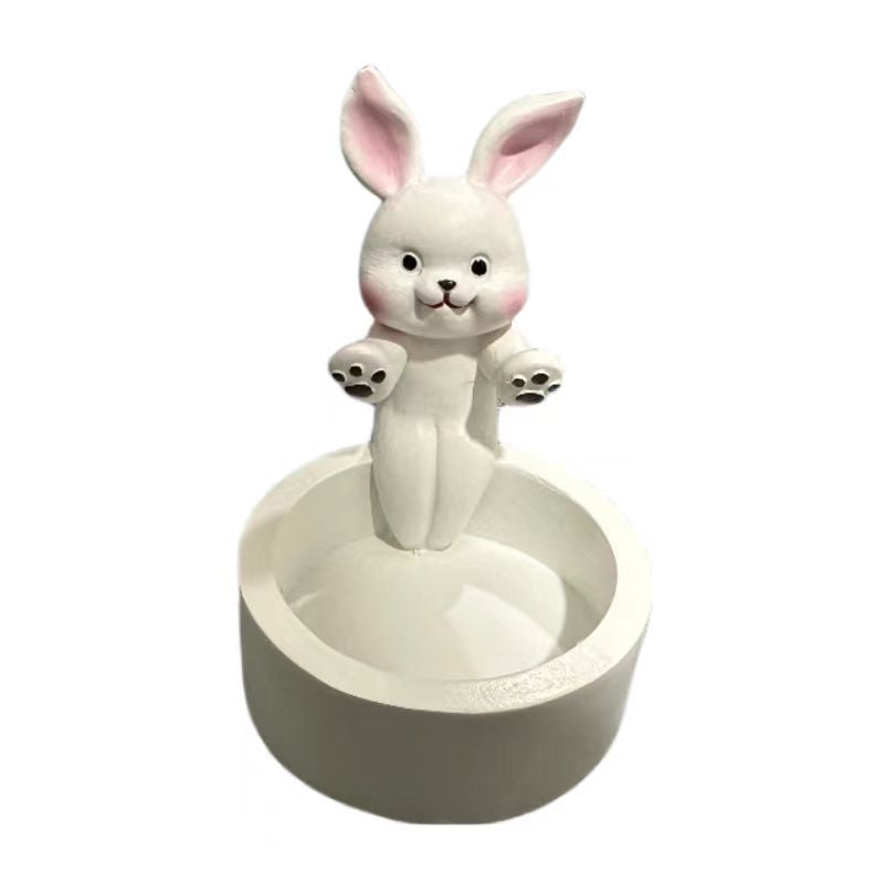 Cartoon Kitten Candle Holder Warming Its Paws Cute Scented Light Holder Cute Grilled Cat Rabbit Dog Aromatherapy Candle Holder