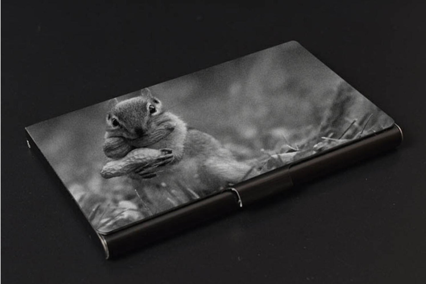 business card holder made of metal and titanium