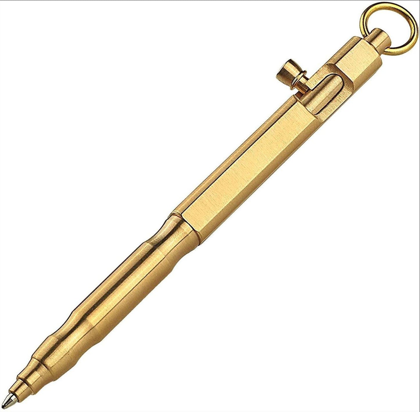 Vintage Brass Machine Gun Pen Pure Copper Tactical Pen