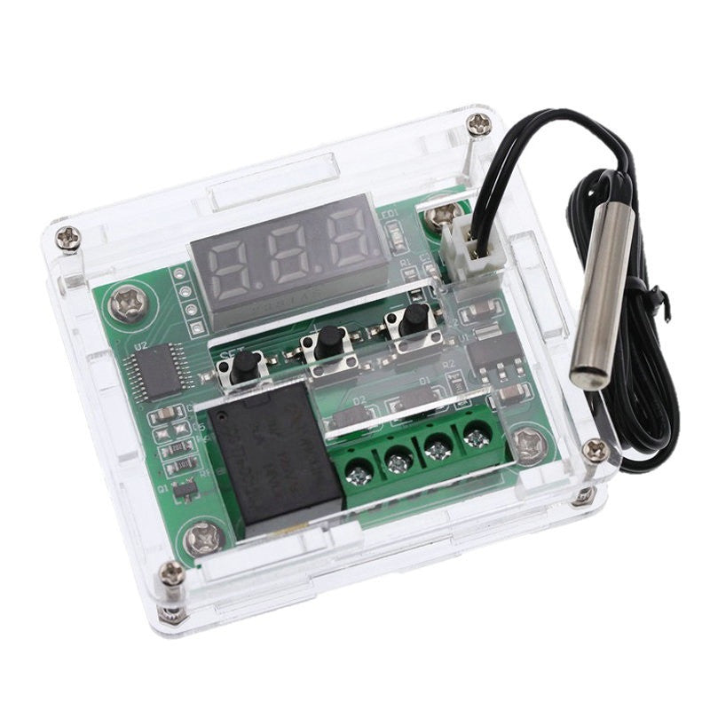 Digital display thermostat, high precision, temperature controller, acrylic housing