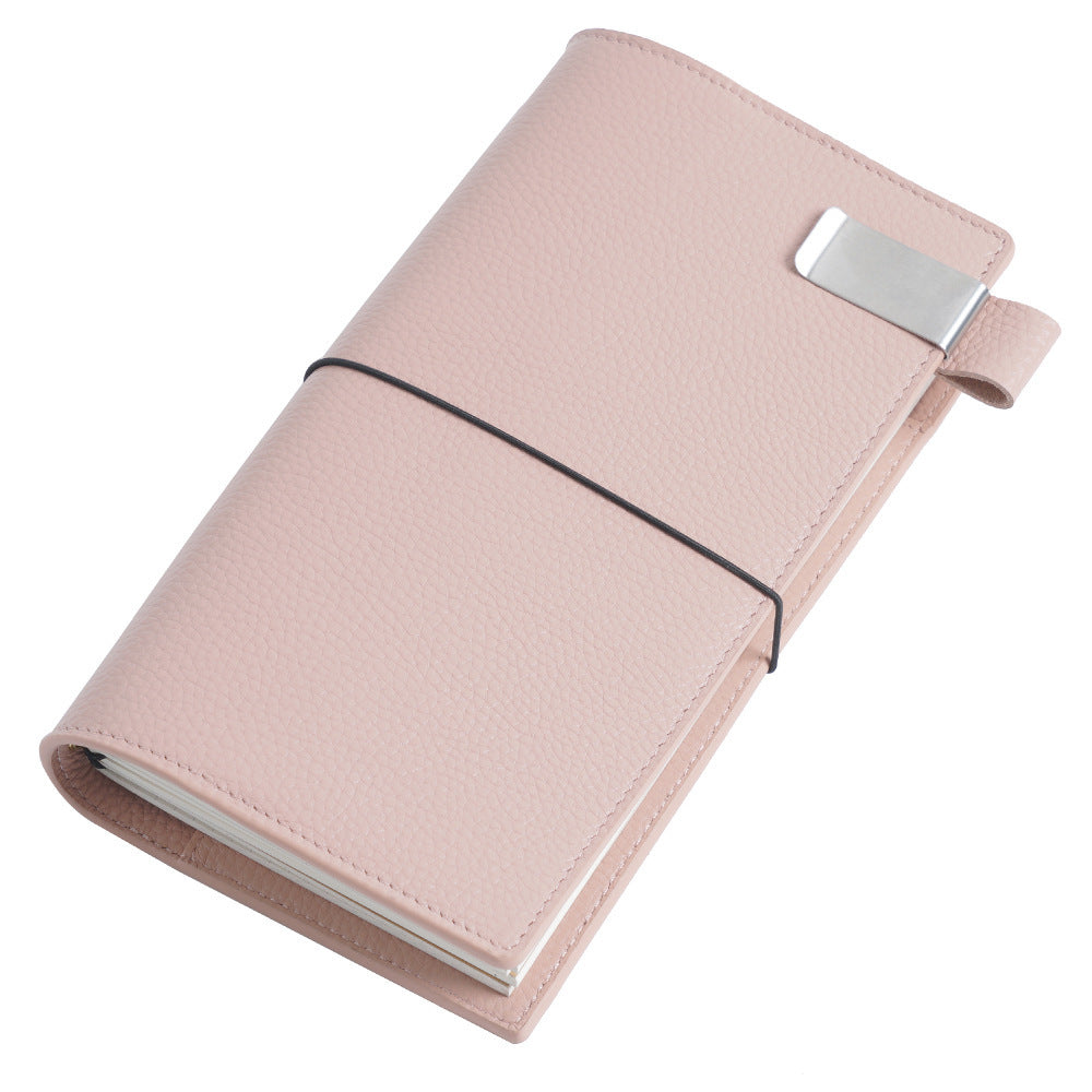 Leather Travel Notebook Card Holder Multi-function Notepad With Freebies