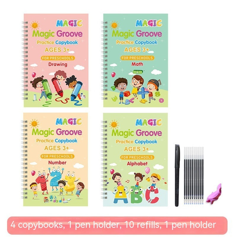 Children English French German Painting Magic English Training Book