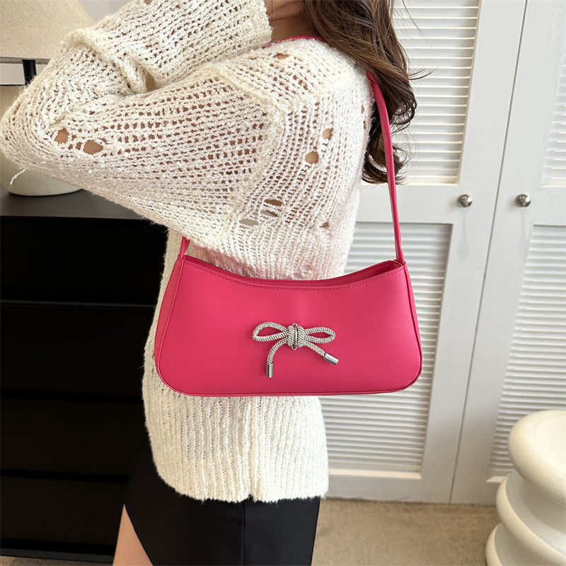 Autumn Elegant Ladies bag Bowknot Trendy Korean Style Fashion Casual One-shoulder Cross body