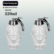 Glas Honig Topf Geschenk Pressing Honig tragbare Aufbewahrungtopf