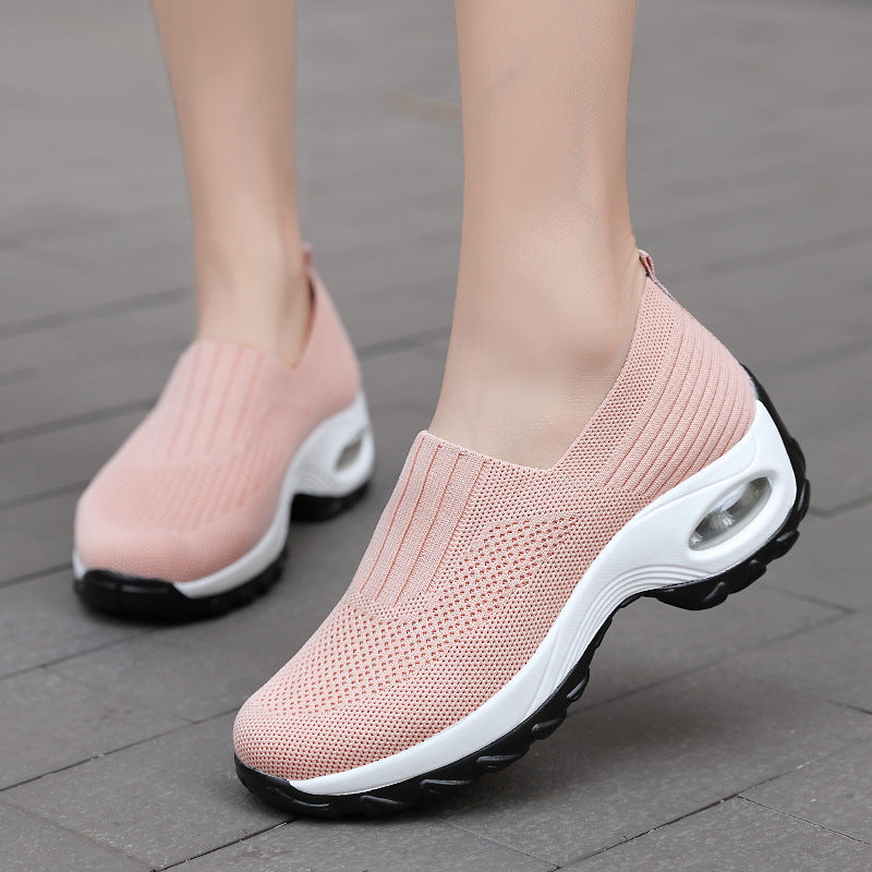 Breathable mesh casual thick bottom increased sneakers