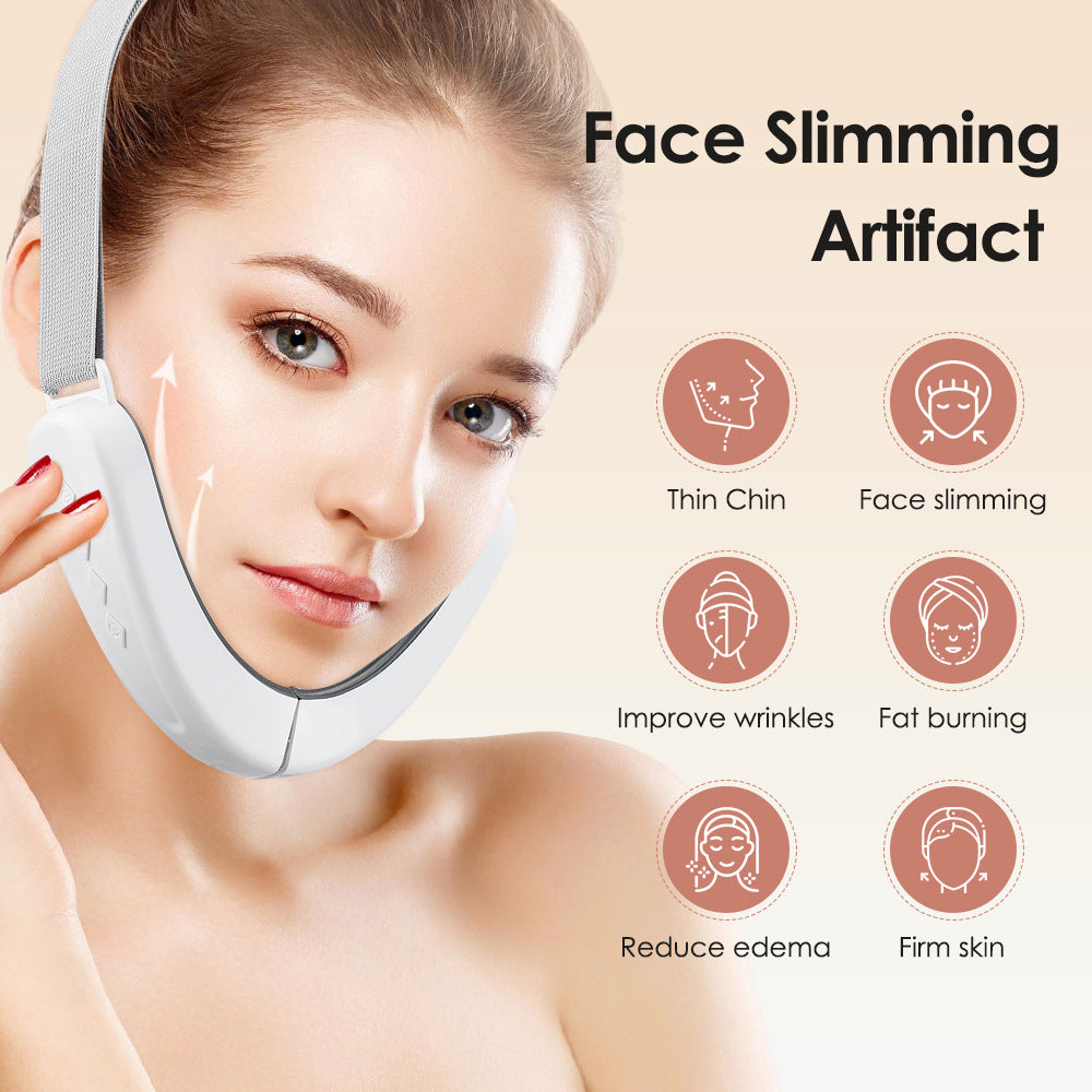 Facial massage device for micro current lifting and tightening skin care instruments