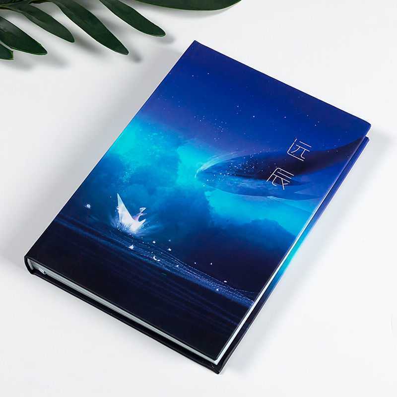 A5 Notebook with Chinese Style Whale Coloring Diary