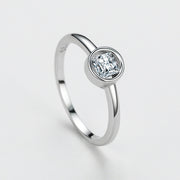 S925 Sterling Silber Künstliche Diamant Zirkon Ring Weibliche Japanischen Und Koreanischen Stil