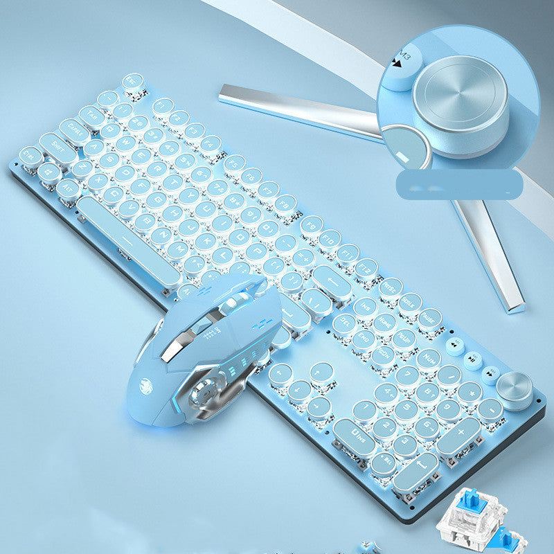 Mechanical keyboard, wired mouse set