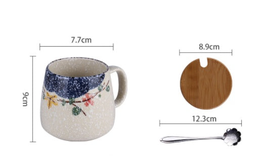 Underglaze Creative Hand-Painted Coffee Cup