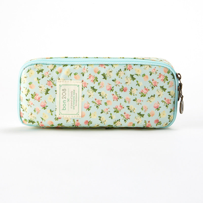 Multifunctional storage bag with pastoral floral pattern