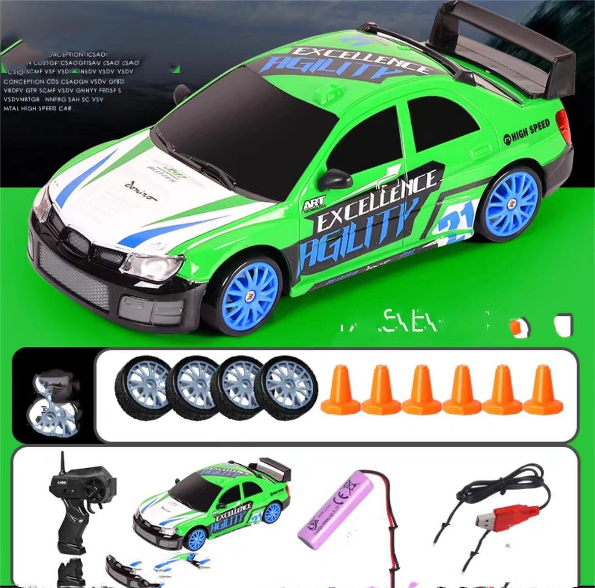 Drift Rc Car 4WD RC Drift Car Toy Remote Control GTR Model AE86 Vehicle Car RC Racing Car Toys For Children Christmas Gifts 2.4G