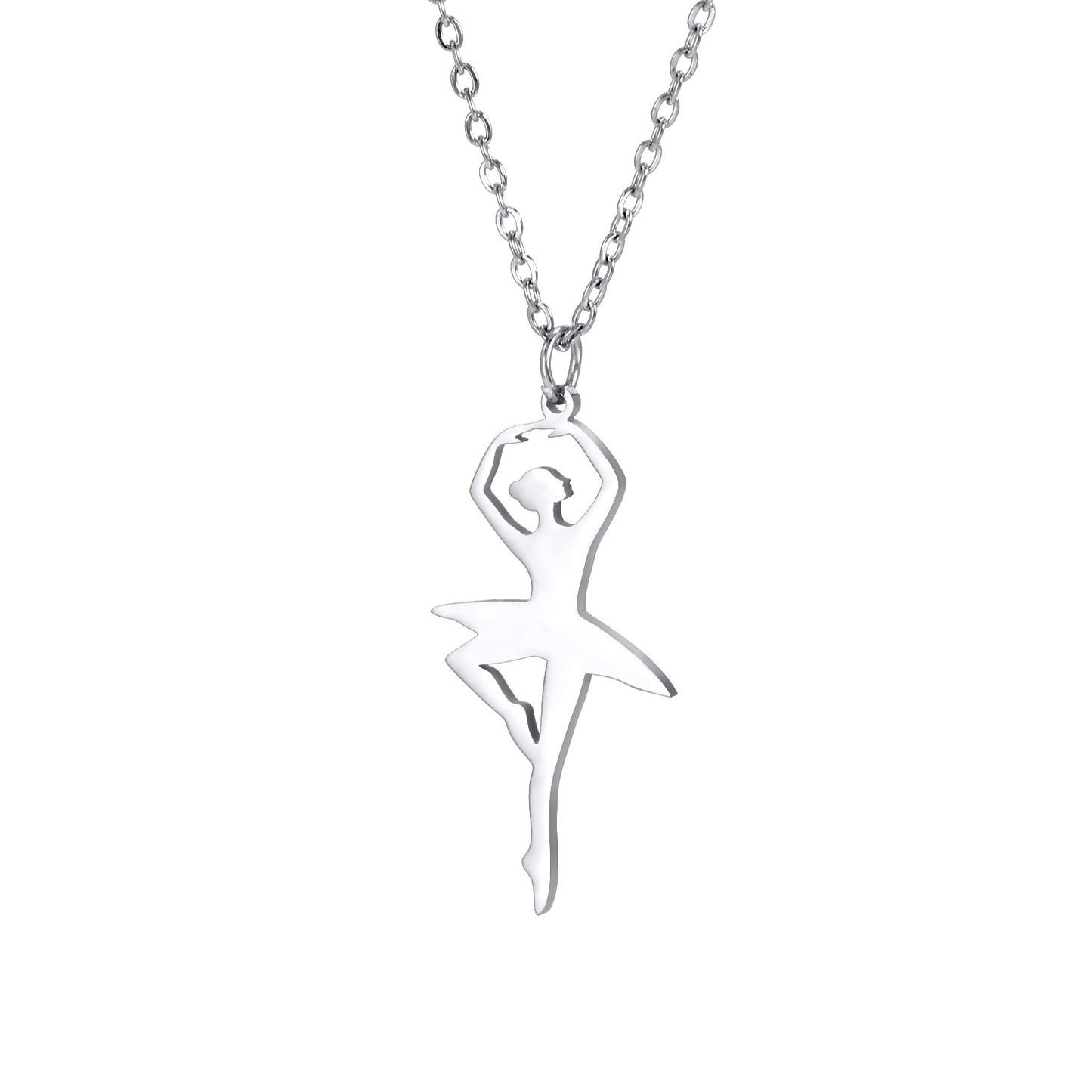 Special-interest Design Ballet Toe Support Pendant 304 Stainless Steel Necklace