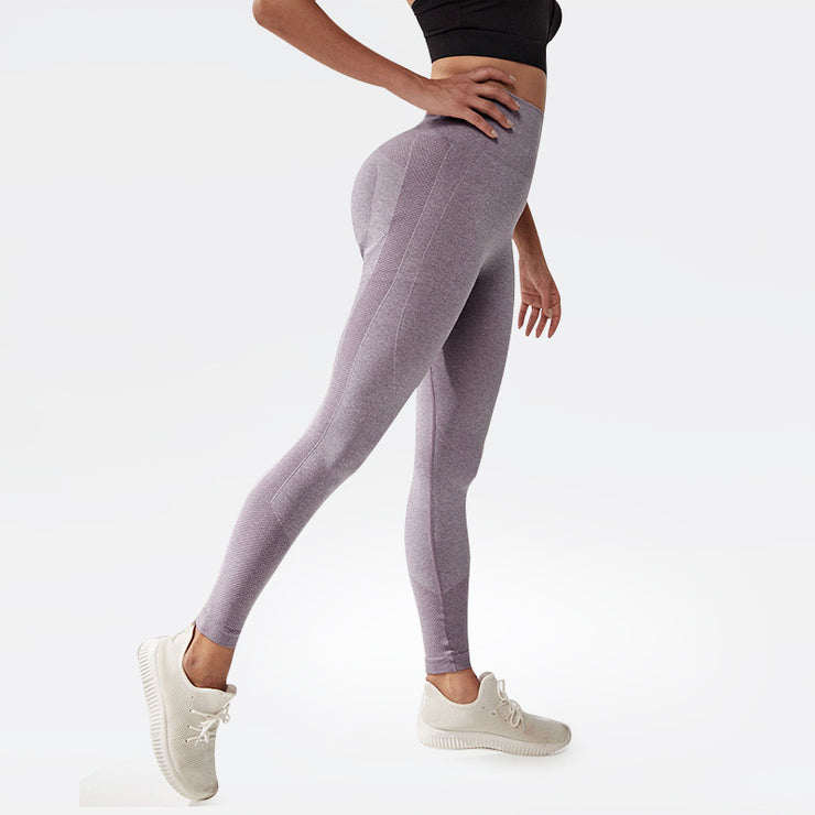 Strumpfhose mit hoher Taille und nacktem Griff, zum Heben der Hüfte, elastische Sport-Laufhose, schnelltrocknende Yogahose